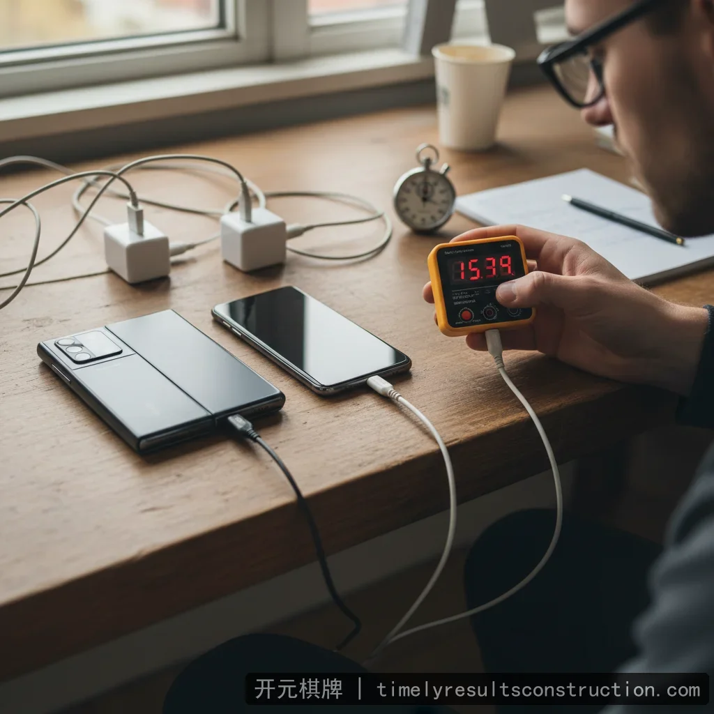 折叠屏充电效率测试，对比直板机，快充性能差距明显